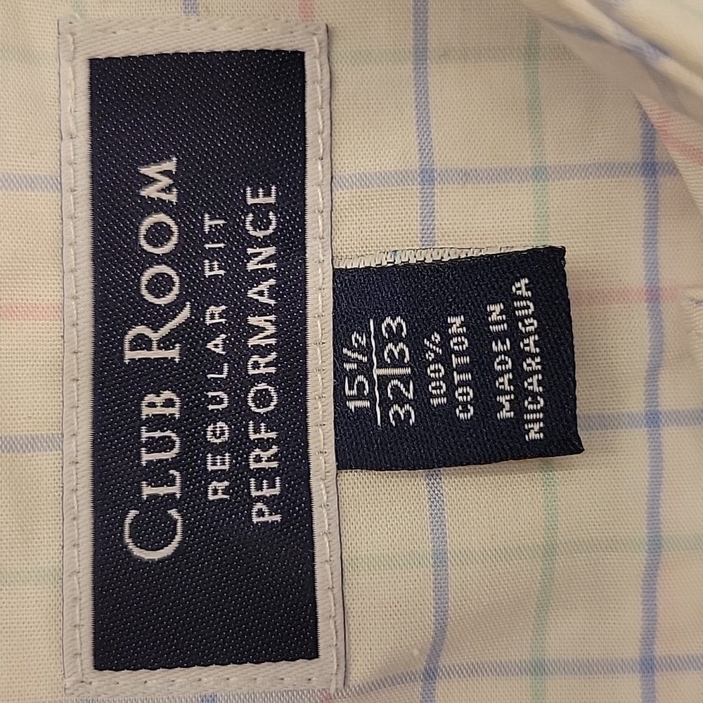 Club Room Regular Fit Performance Button-down Long-sleeved Shirt, 15.5 32|33 - Picture 13 of 14